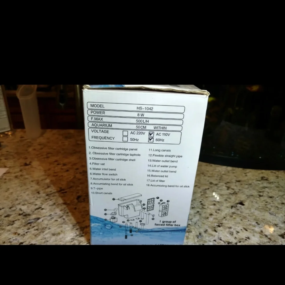 2 New Zarco Aquarium Filter HS-1042